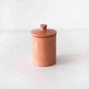 orange storage pot