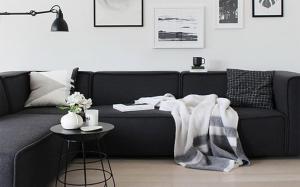 Black sofa