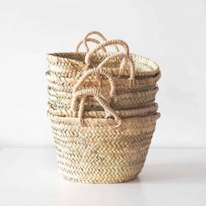 natural storage baskets
