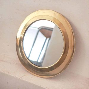 Moroccan brass mirror