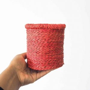 red round basket