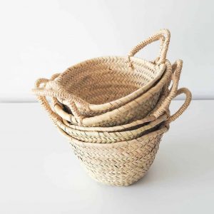 small round baskets