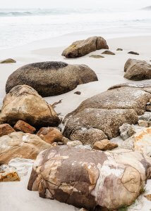 first clifton beach rocks