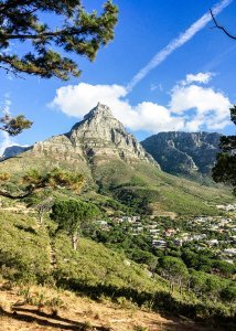 table mountain side view