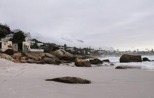 cloudy clifton beach