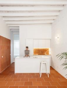terracotta tiled walls