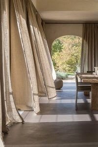 linen curtains