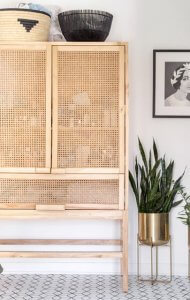 wicker cabinet