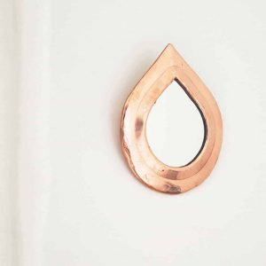 raindrop copper mirror