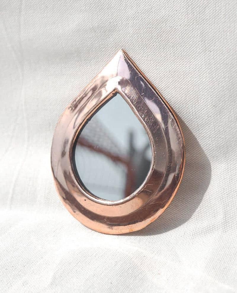 mini copper mirror