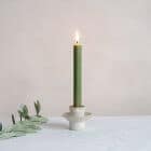 olive green long dinner candle we are nomads