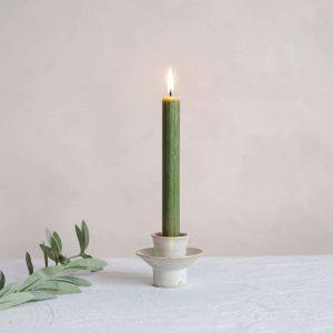 olive green long dinner candle we are nomads