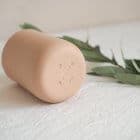 soft clay ceramic cup with make a stamp in the base we are nomads
