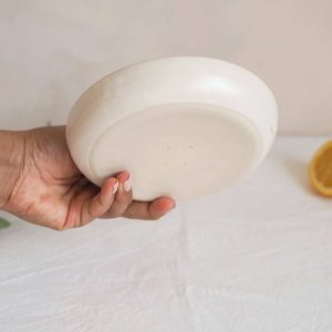 cream argilo side plate