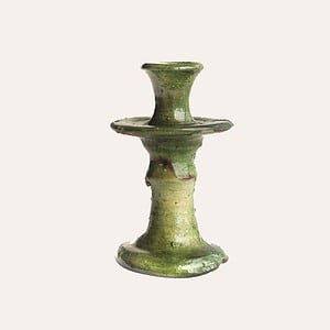 yellowish green candlestick sourced from morocco