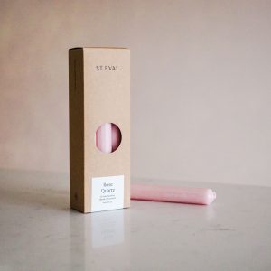 rose pink dinner candles naturally made we are nomads