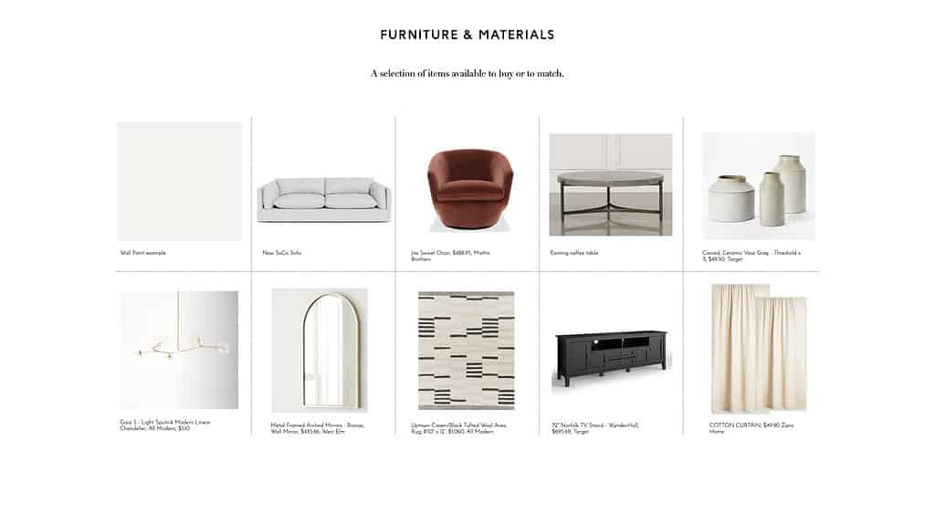 home interior design for austin texas furniture selection homeware shopping list for an interior design project in austin, texas