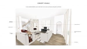 living room details for a living room concept in austin texas