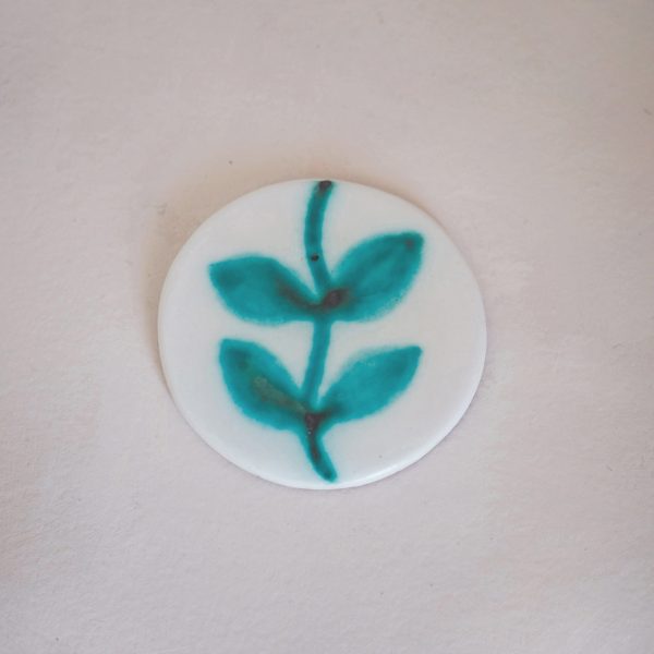 White Ceramic Coasters - Ayah Ceramics - 1 Coaster